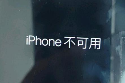 巴林左苹果服务网点分享锁屏界面显示“iPhone 不可用”如何解决 